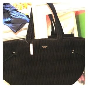 •NWT• Victoria's Secret Large Black Tote